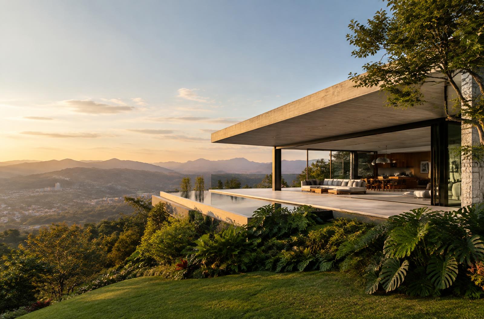 Casa contemporânea com vista para as montanhas de Juiz de Fora